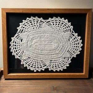 Framed Vintage Doily